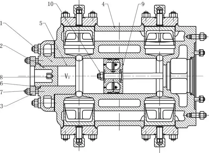 结构简单,制造成本低,便于不同排气量气缸的批量生产的活塞式压缩机