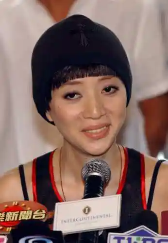 图文:梅艳芳举行记者会 坦言已患子宫颈癌