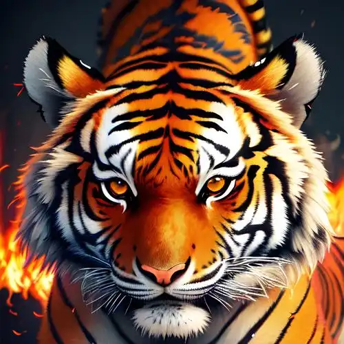 最近最火的老虎头像