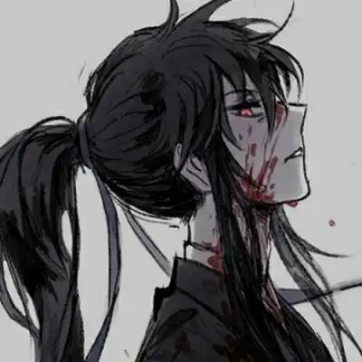 帝江:黑白红眼动漫颓废男头/终于为那一身江南烟雨覆了天下