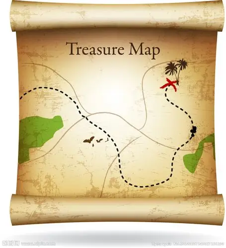 海盗藏宝图图片