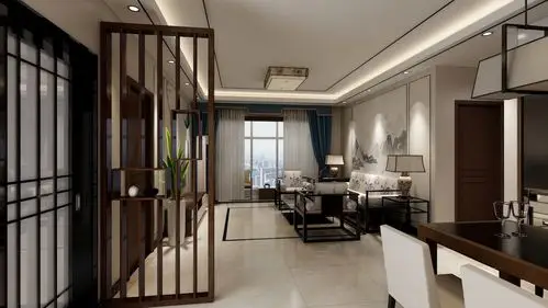 瑞海澜山120平三居室新中式家装效果图片-装修效果图-保驾护航装修网