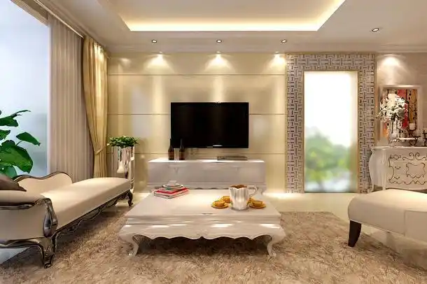 电视背景墙简约客厅装修效果图
