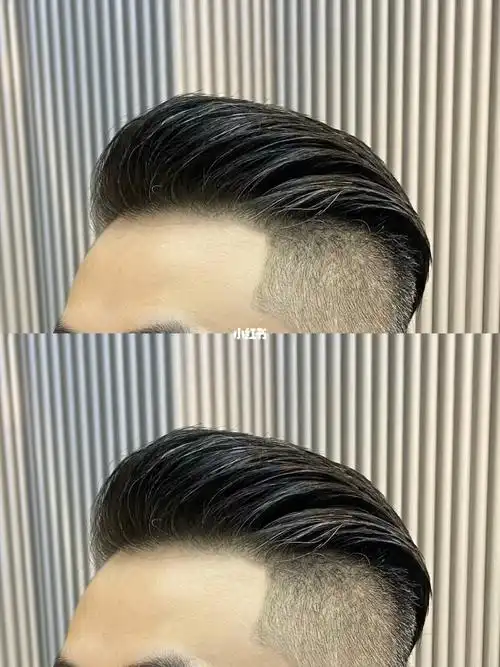 绅士们男生立体飞机头发型