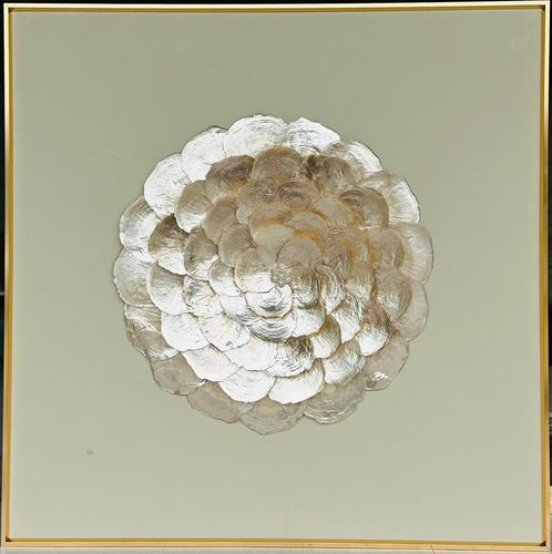 客厅背景装饰画沙发背景墙欧式现代新中式挂画现代简约风格贝壳画