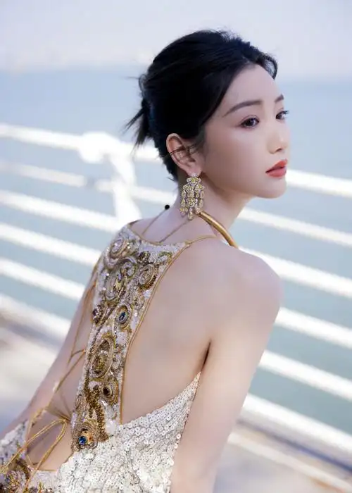 毛晓彤金鸡奖红毯露背造型