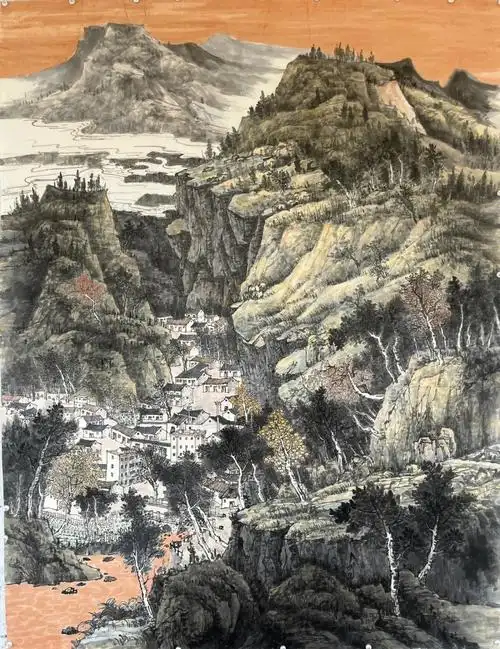 艺术  #水墨画  #国画  #山水画  #中国画  #中国山水画