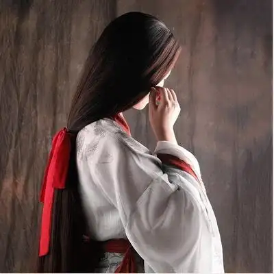 束发绑带式淑女古装飘带汉服头绳古风发带红色复古装头饰马尾丝带