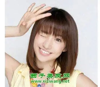 五款齐肩直发发型效果图 示范齐肩直发如何打理(4)_直发发型_西子美发