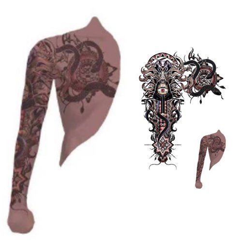 画江湖之不良人手臂全臂花臂同款纹身贴动漫岐王十二峒纹身贴防水