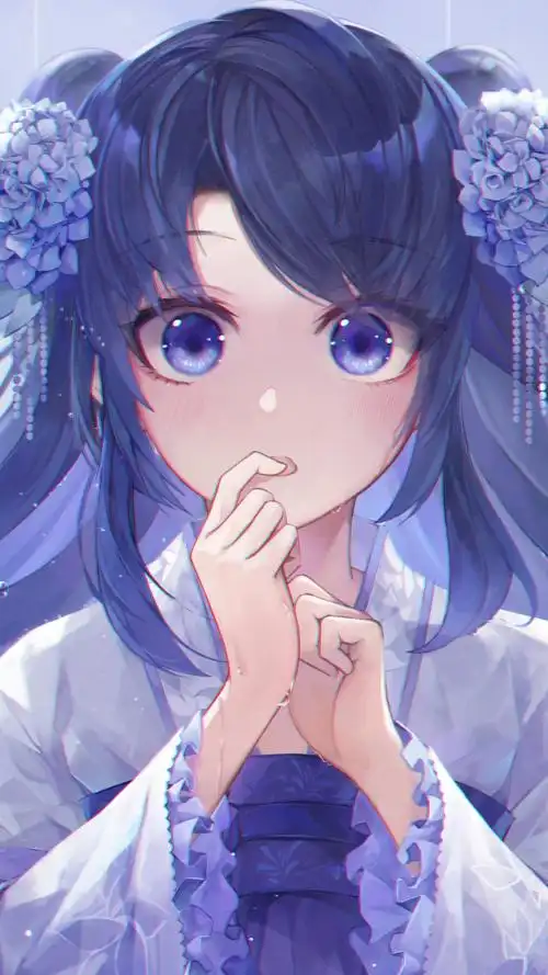 穿汉服的动漫古风美女插画下载