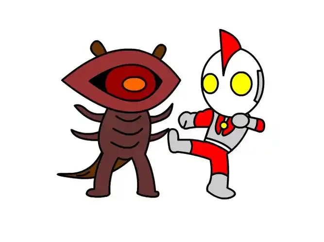 奥特曼打怪兽怎么画