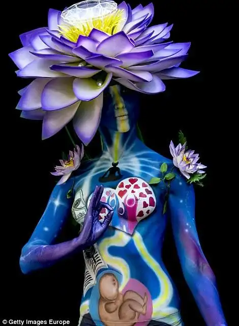 奥地利lake woerthersee 2016 世界人体彩绘艺术节