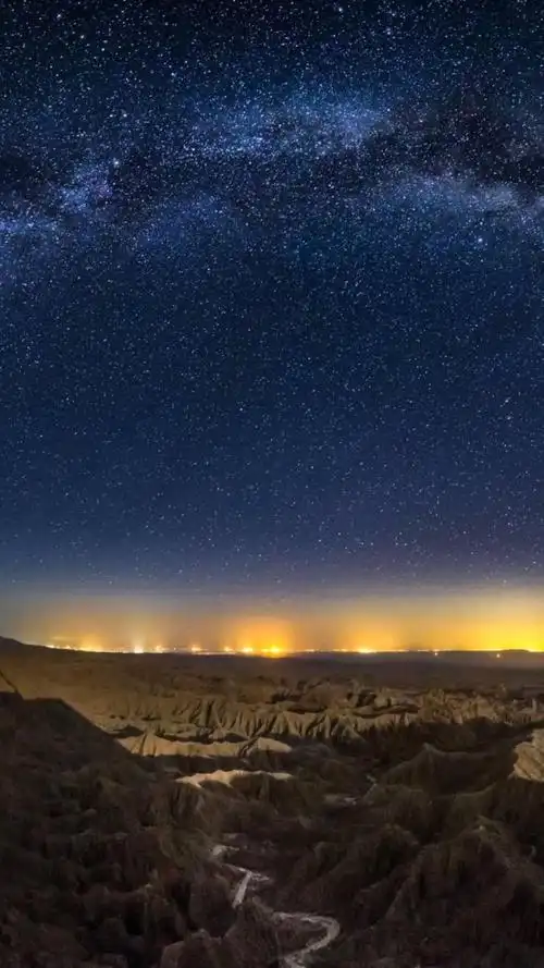 唯美夜晚星空风景
