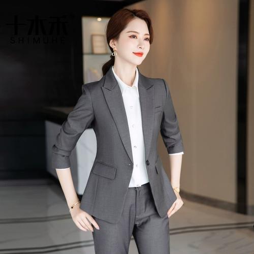 职业正装工作服2023新款小西服外套上衣—西装>中国十木禾女装旗舰店