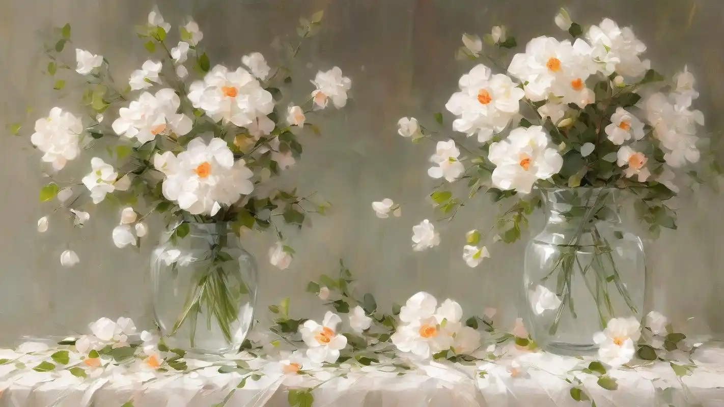 唯美心境壁纸94淡然花朵韵味