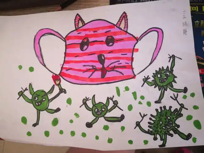 二五班《小小口罩设计师》作品集锦