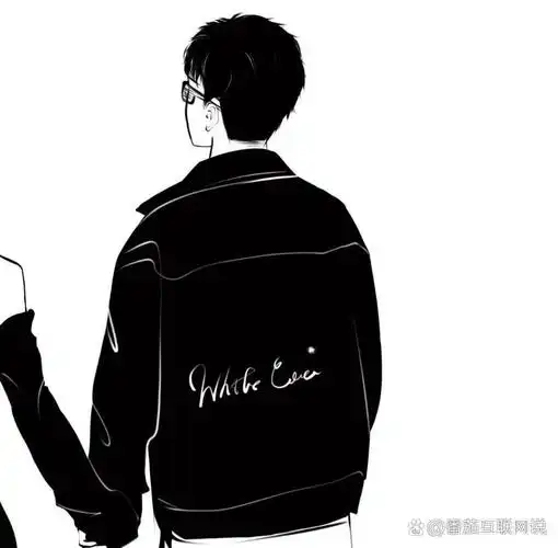 黑白简约高冷情侣头像