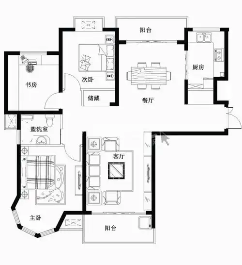 安德利迎海花园-户型图-烟台房地产网-烟房网