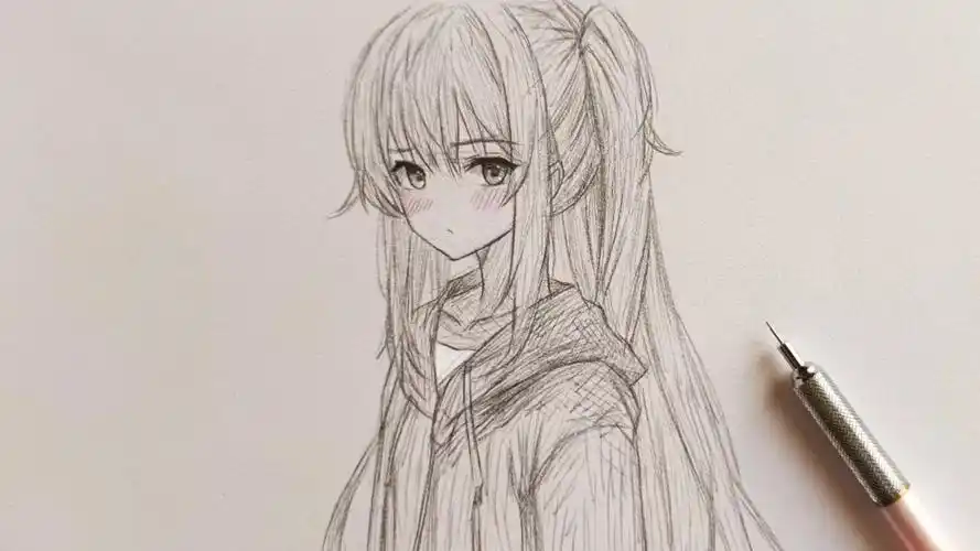 这样画动漫女生,超简单的不是有手就行吗!快来和我一起画