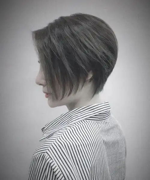 一边长一边短不等式短发,波波头图片,发型图片