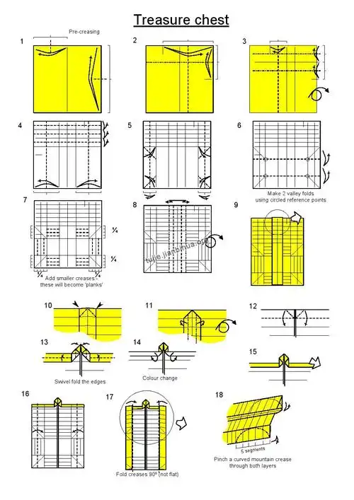 纸盒的折法步骤图解