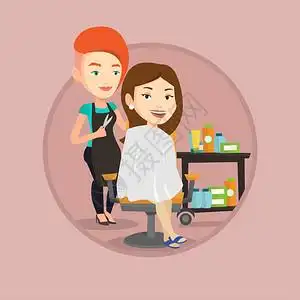 理发店,插画_理发店,卡通_理发店,插图_手绘_板绘_摄图网