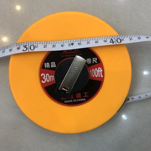 皮尺10米20米30米50米100米皮卷尺圆盘尺侧量尺软尺工程盒尺 10米皮尺
