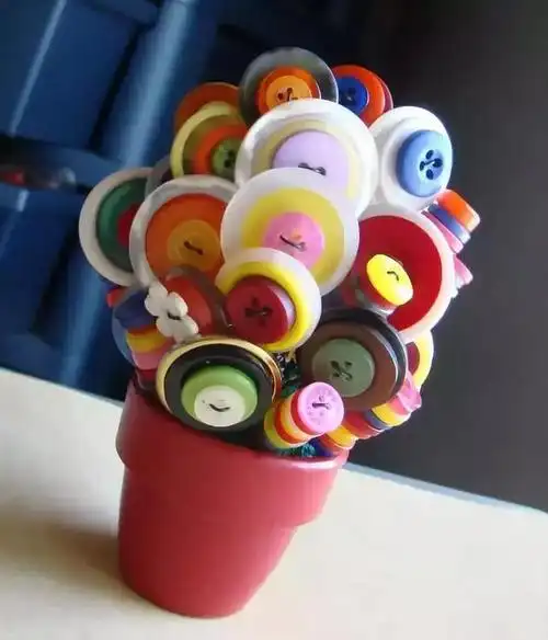 幼儿园手工小纽扣大创意美呆了建议家长和教师收藏