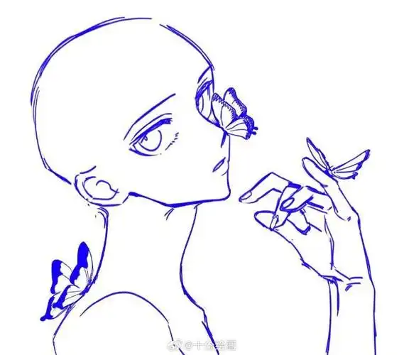 绘画素材#单人动作模板参考~    还有更多人体动态模板素材 请戳