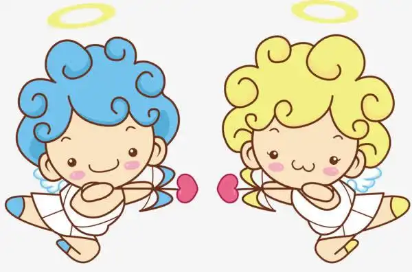 卡通情侣小天使