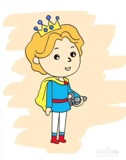 今天我们来画一个可爱的小王子.