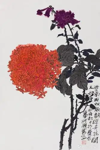 花鸟015_花鸟_郑阿湃作品展_郑阿湃在线作品_郑阿湃官方网站-雅昌艺术