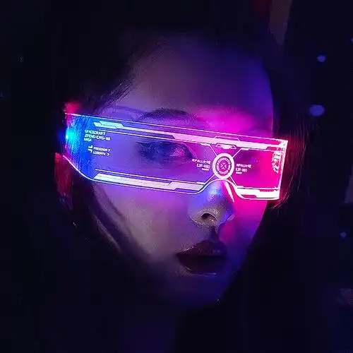赛博朋克眼镜未来