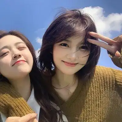 闺蜜俩人神仙颜值头像图片