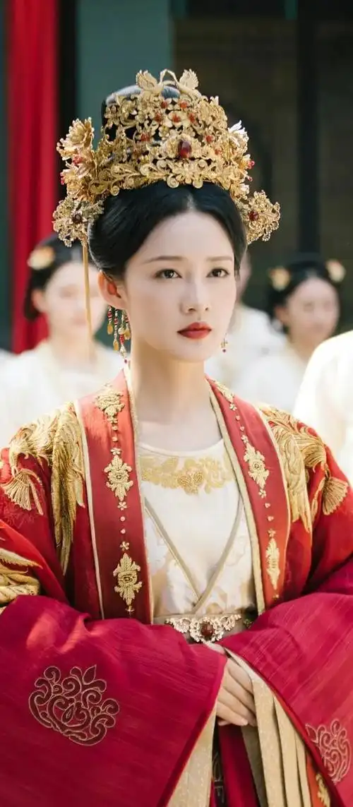 李沁古装红衣造型太绝了艳若桃李美得让人窒息