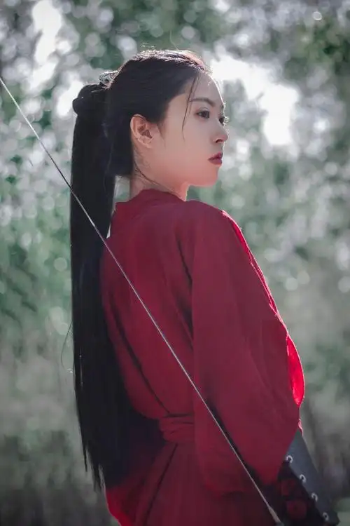 红衣女剑客 - 景明古风摄影