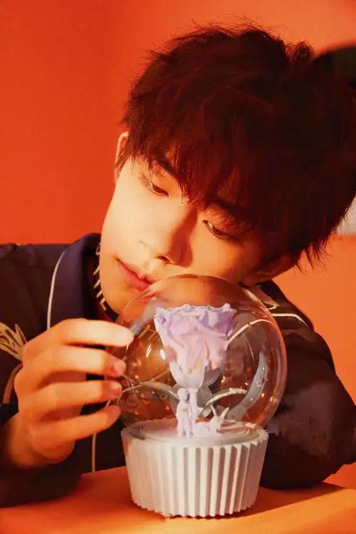 易烊千玺 捧着玫瑰花的小王子