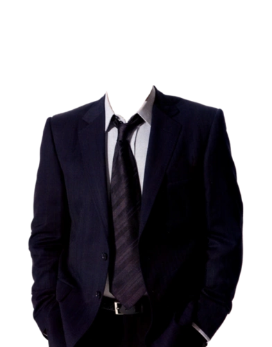 黑色半身西装剪影图片-黑色半身西装剪影矢量素材下载_懒人图库