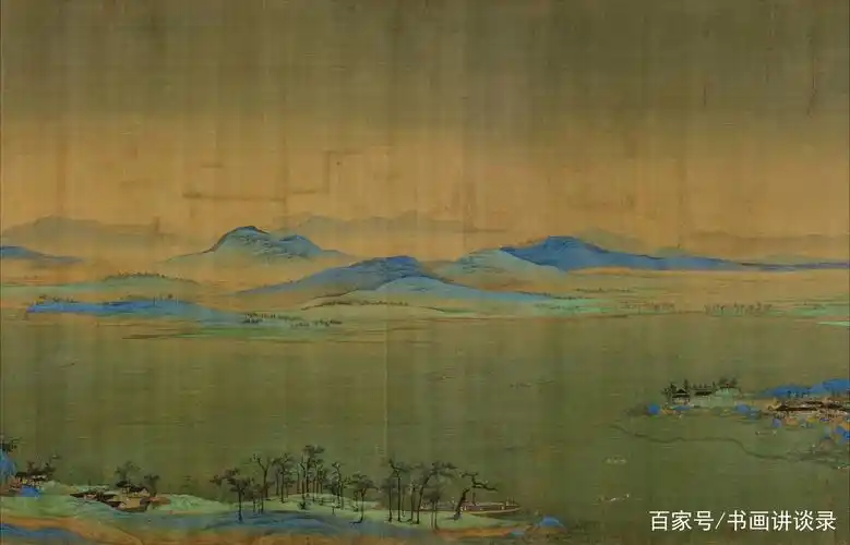 高清《千里江山图》北宋王希孟传世唯一,被视为青绿山水代表作.