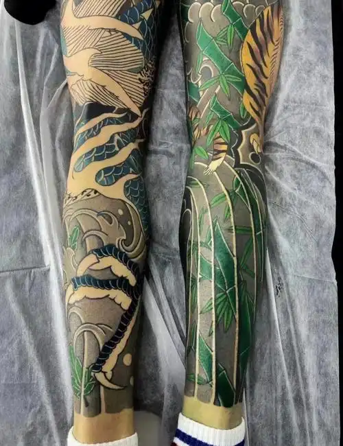 日式老传统纹身  #日式老传统纹身手稿分享