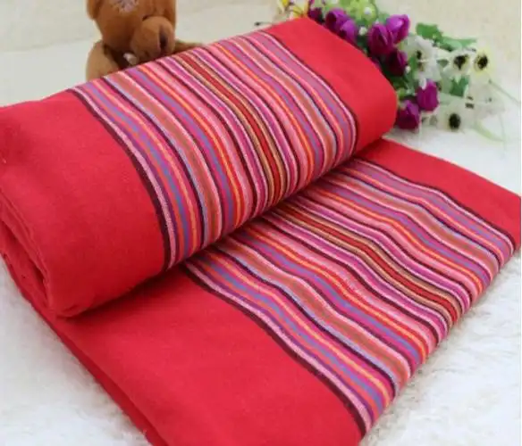 纯棉老粗布加厚床单手工无拼接2米x23米大量供应批发集市门市部