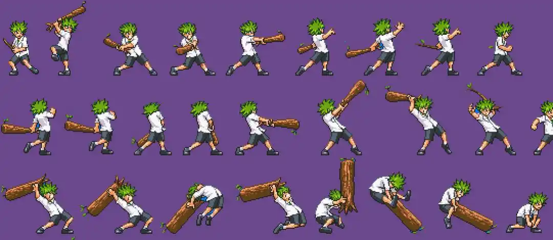 笨办法学像素画:像素画逐帧动画高效率制作方法