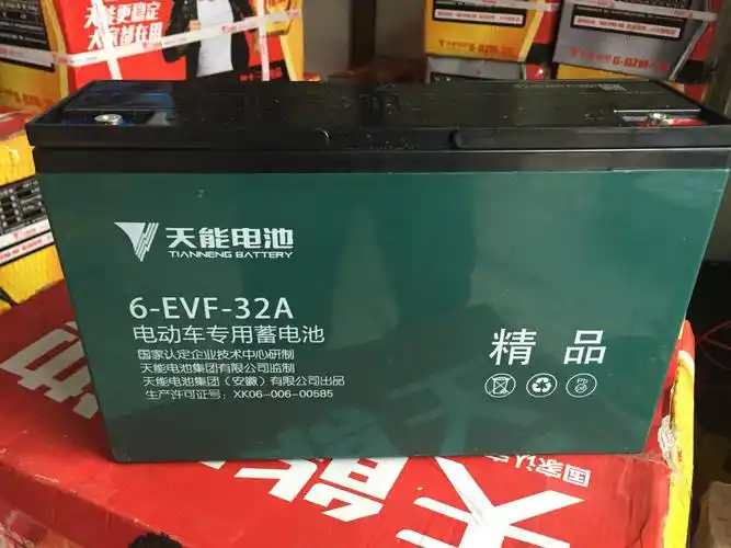天能蓄电池6-evf-32a560v325只电池天能电动车.