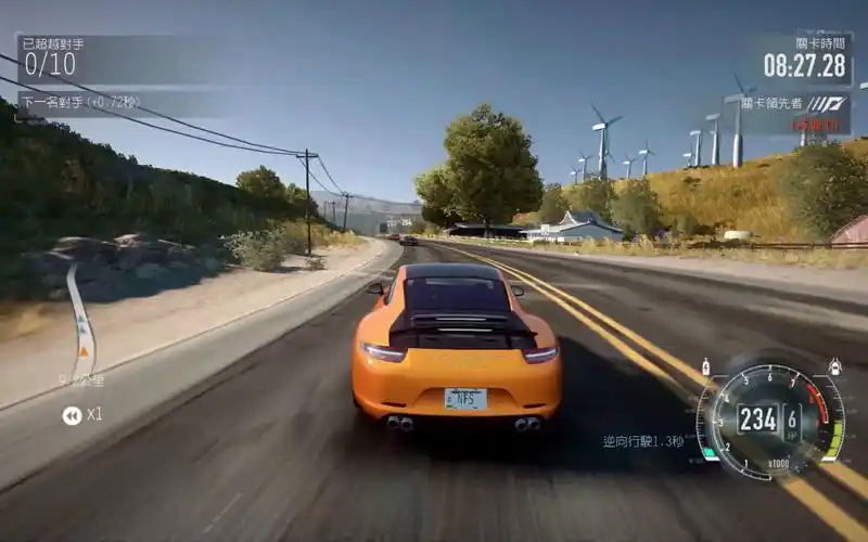 全程4k极品飞车16究极难度12高速公路竞速赛