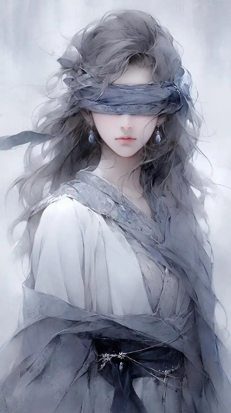 我蒙住双眼,只为逃避这虚伪的世间.#古风 #绝美  - 抖音