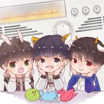 q版tfboys 图来自微博