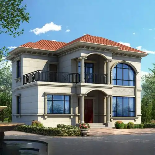 适合农村自建的二层欧式简单实用小别墅占