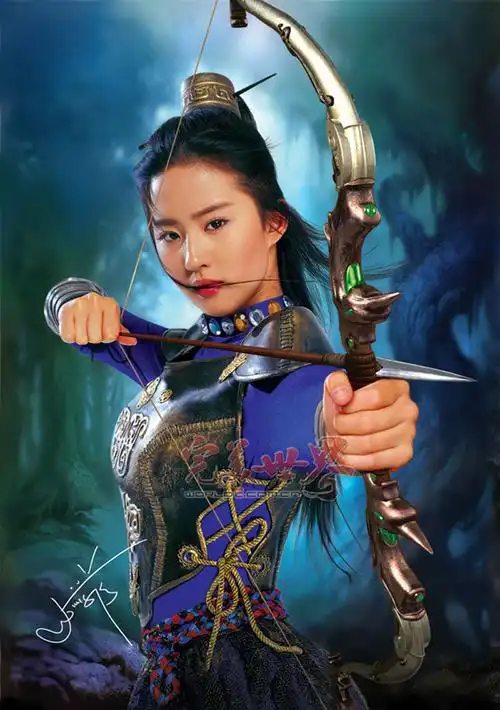 刘亦菲代言3d网游完美世界精美壁纸2图