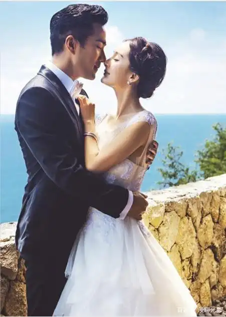 但是单看婚纱照,他和杨幂配一脸啊.